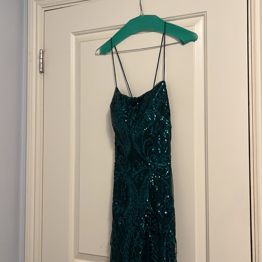 Green Sequin Prom Dress!!